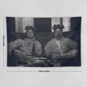 Breaking Movie Bad Tapestry Walter White Pinkman Banner Poster Wall Art for Bedroom, College Dorm, and Home Decor - Decorative Hanging Flag Poster 40x60 Inch Design Decoration Lightweight Table Artistic Ornaments