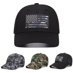 Unisex USA Flag Print Baseball Cap Men Women Adjustable Fashion Button Hole Breathable Sports Hat in Black Camo and Olive Green Options Make America Great Again Cap Anime Backpack Set
