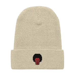 Afro CryptoSkull Tan Waffle Beanie Waffle Beanie | Richardson 146R