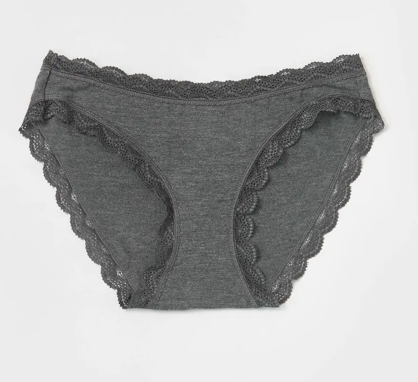 {Stripe & Stare} Tencel Knickers :: Charcoal