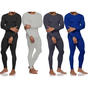 Toson Long Johns Thermal Underwear Set for Men Thermal Fleece Lined Base Layer Cold Weather Bottom Top, Casual Comfy Warm Underwear Set for Fall & Winter Gift