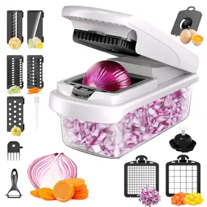 Langkes Germany Premium Veggie Chopper - 15-in-1 Kitchen Gadget with Container