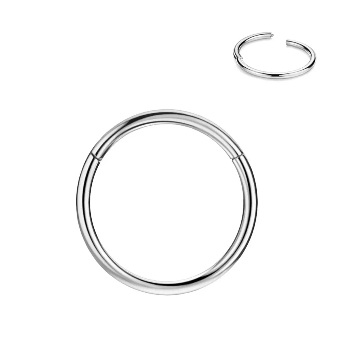 Simple stainless steel nose ring, cartilage piercing nose ring, casual fashion birthday gift earrings for men and women