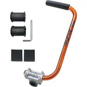 Trimmer Handle Grip for Weed Wacker Extension Handle,  String Trimmer Handle Lawn Trimmer Grips with Bracket Clamp for String Trimmer, Lawn Care, Landscaping (Orange)