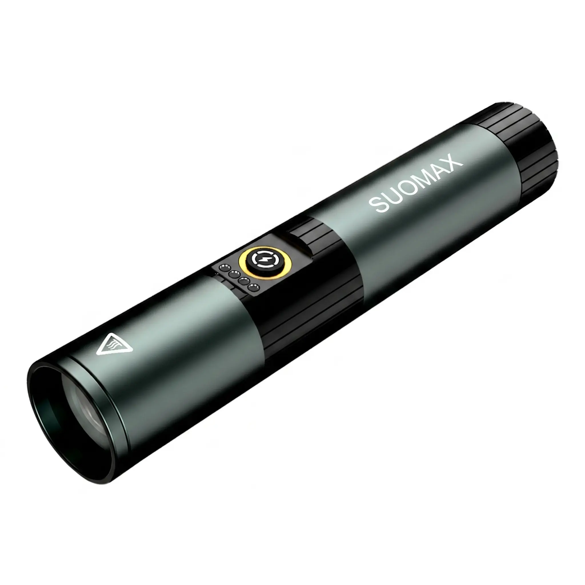SUOMAX 5-in-1 Multicolor Tactical Flashlight, 1800 High Lumens LED Rechargeable Pocket Torch with UV/Red/Blue/Yellow/White Beam & Strobe, Magnetic Base, 3000mAh Type-C, IPX4 Waterproof