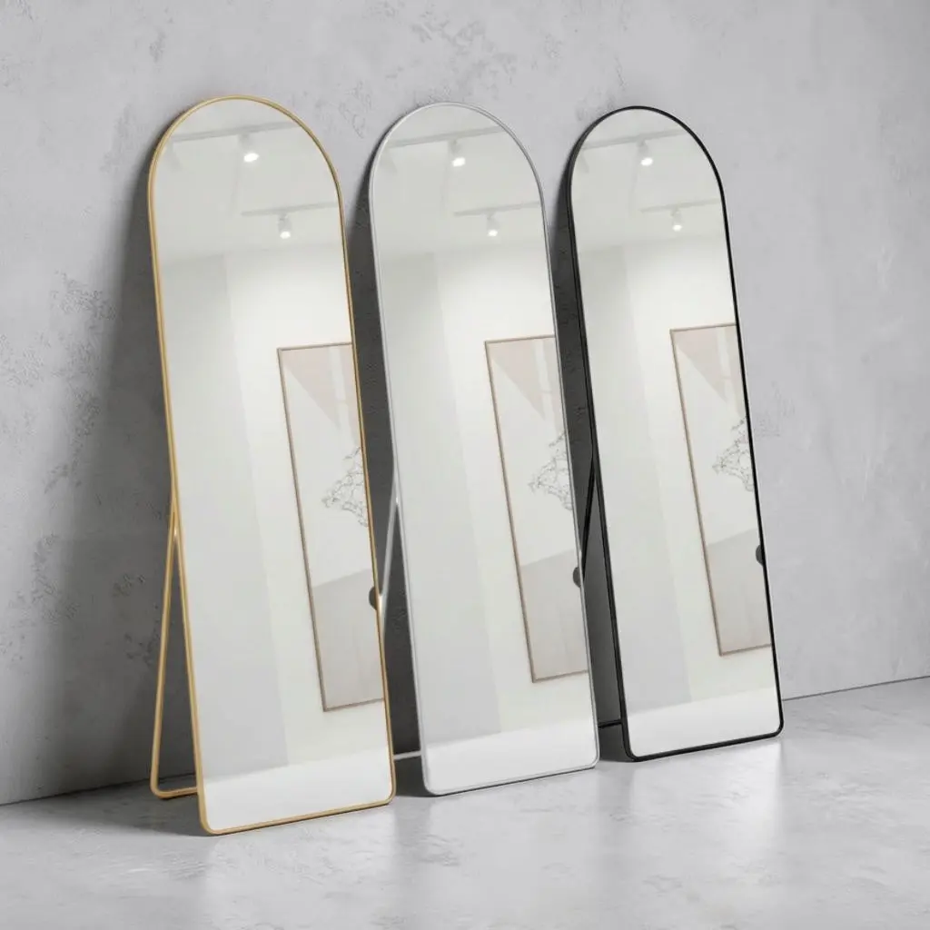 Gold Mirror With Stand 62"x19" Gold Mirror With Stand 62"x19"