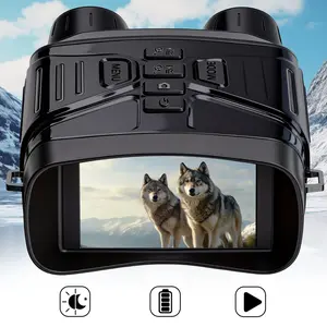 Smart Digital Night Vision Technology Goggles, with HD Photo/Video, 3" Display, IR Illuminator, for Adults, Camping, Hiking, Surveillance | Cool Electronic Gift for Boys, Men, Tech Lovers, Hiking Essentials