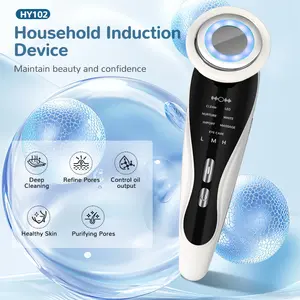 Multifunction Face Beauty Device with 3 Light Modes, EMS Massage, Pore Purification & Oil Control, Rechargeable Induction Skin Care Machine