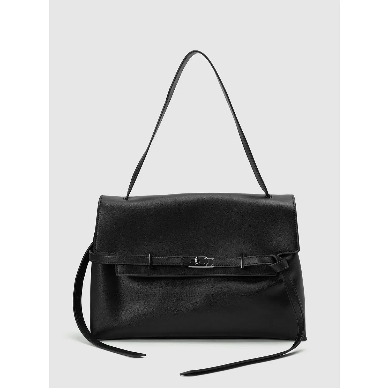 URBAN REVIVO Women's Casual Shoulder Bag - Faux Leather Everyday Work Handbag, Single Strap, Metal Clasp, Model UAWB50146 summerwins