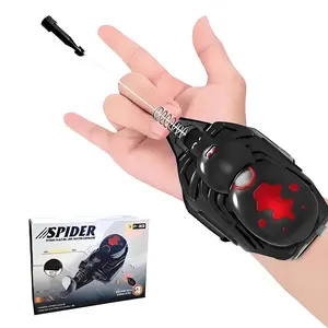 Cool Spider Launcher with One-Button Launch, Auto-Recovery Feature, Outdoor Adventure and Indoor Fun Toy for Kids 6+, Includes 2 Magnetic Bullets and 2 Suction Bullets, Durable