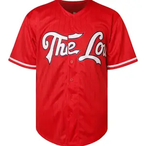 The Baseball Jersey #0, Embroidered Letters and Numbers, Breathable Comfortable Fabric, Ideal for Enthusiasts & Movie Fans, Casual Wear