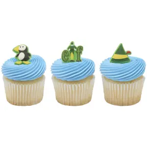 Edible Decorations Elf 6 Count