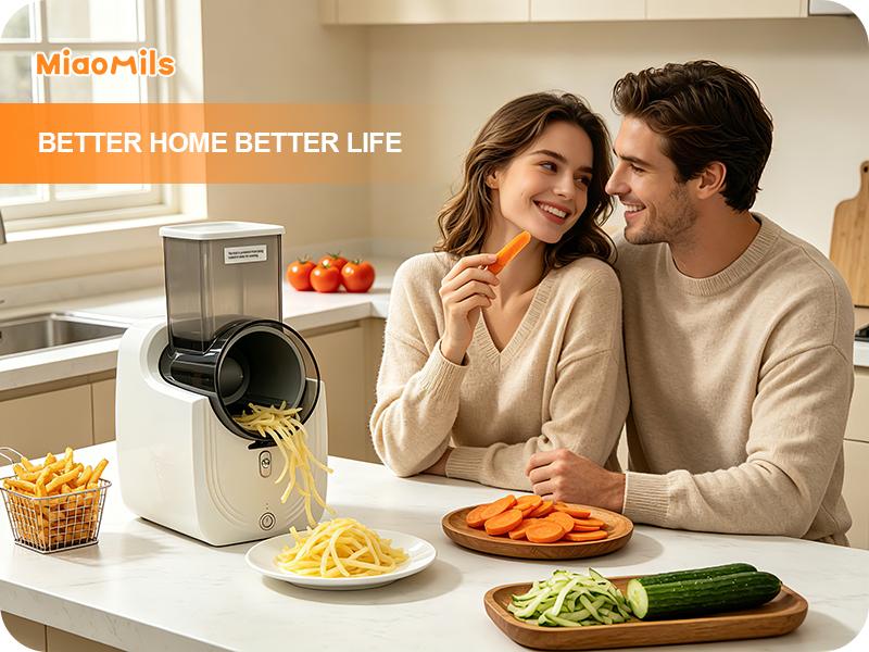 3-in-1 Electric Vegetable Slicer, Fast Kitchen Chopper & Shredder with 3 Blades for Slicing, Shredding & Grinding, Safe Hands-Free Operation 3-in-1 Electric Vegetable Slicer, Fast Kitchen Chopper & Shredder with 3 Blades for Slicing, Shredding & Grinding, Safe Hands-Free Operation