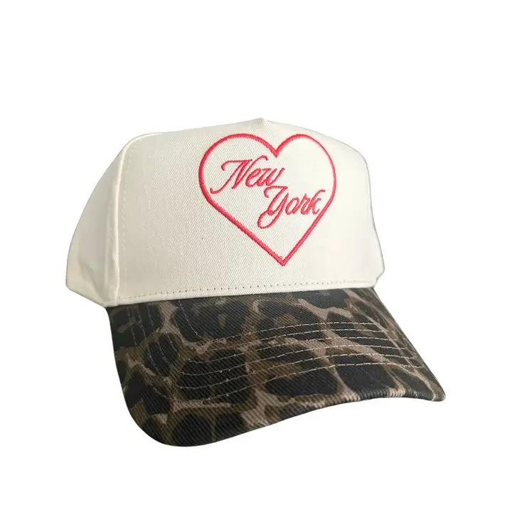 New York ♡ Leopard Trucker Hat