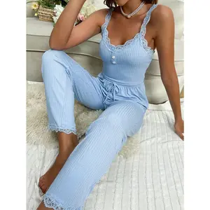 Women Pajama Sets Pijama Pajamas Woman autumn Set Sexy Women Sleepwear for Sleeping Women's Trousers Sleep Lounge Underwear