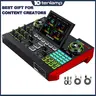 Tenlamp G10 Audio Mixer Professional Multi-Channel Mixing with a variety of Reverb Modes & Voice Changer for Live Streaming and Recording Podcast Equipment Kit Sound Board