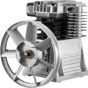 summervibes VEVOR Air Compressor Pump, 3HP 11.8CFM, Industrial Compressor Head Pump Motor, 1300RPM High-Spped Single Stage Twin Cylinder Aluminum Air Compressor Head Piston Style Splash Lubrication Pump, Heat Sinks