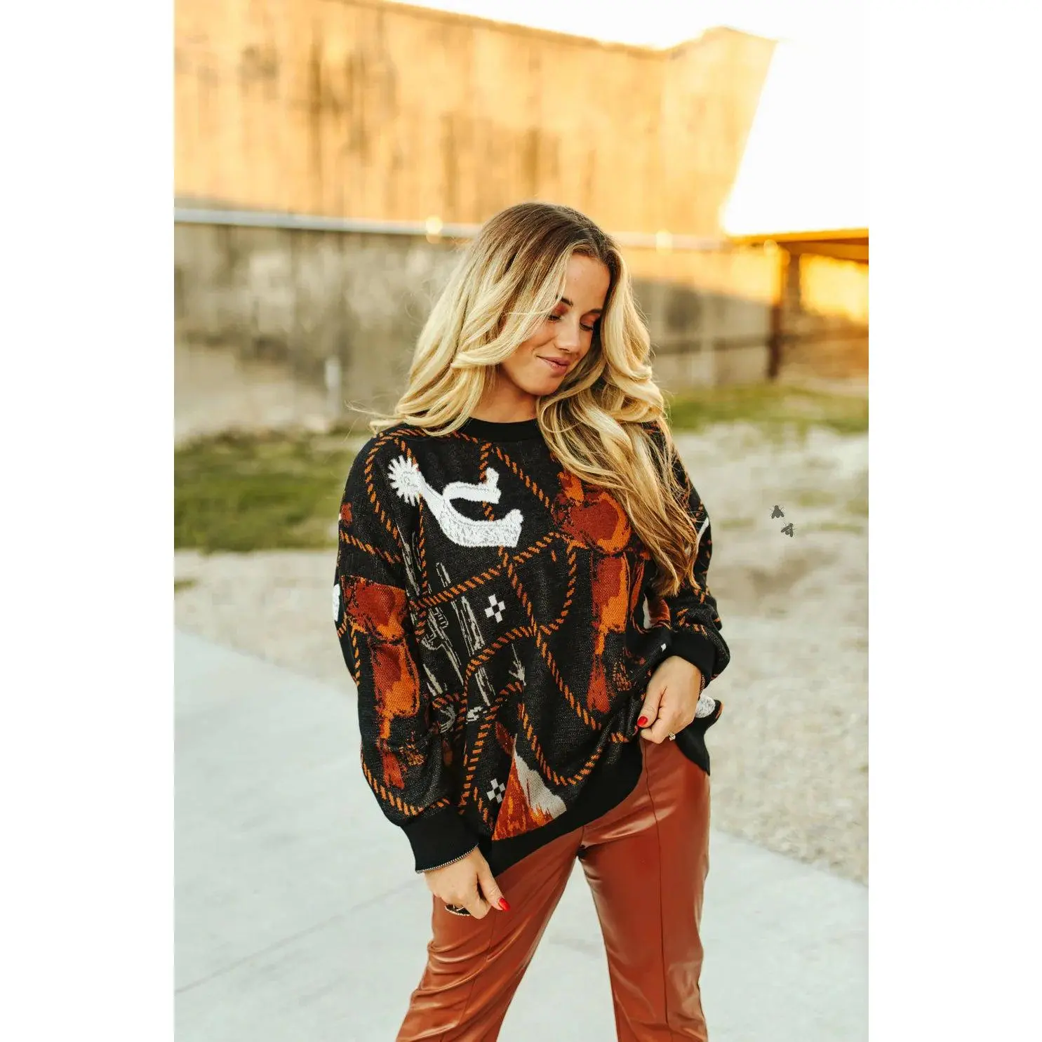 Rope Saddle Knit Sweater Rope Saddle Knit Sweater