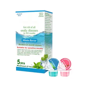 FreshPocket Jelly Cup Travel Date On-the-Go Oral Care Cleaning Stain Whitening Fresh Breath Mouthwash Gentle Pack Sensitive