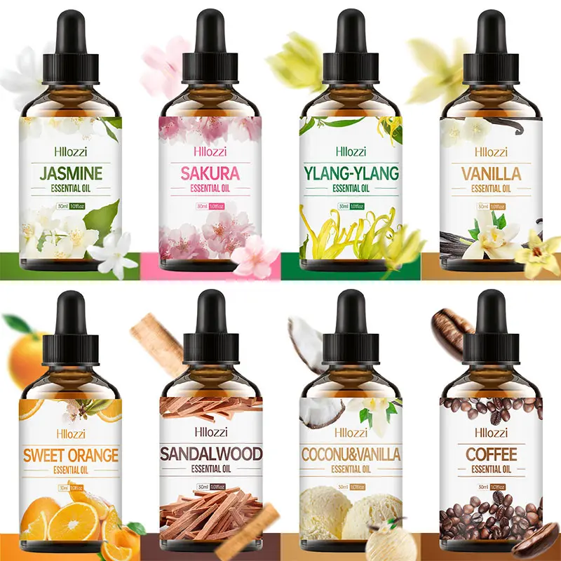 Natural Plant Essential Oil, Home and Body Use, 30ML, Multiple Scents Available, Suitable for Humidifiers and Massages