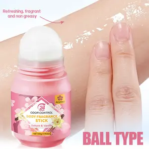 Body Deodorant Antiperspirant Roll-On,Fragrance Solid Stick—24hr Lightweight Sweat-Wicking & Odor Control | Fresh Chamomile & Cherry Blossoms Scent for Men Women Body Underarm Care