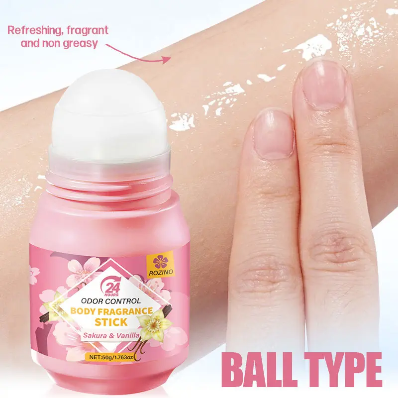 Scented Body Deodorant Antiperspirant Roll-On & Solid Stick - 24hr Lightweight Sweat-Wicking, Odor Control, Gentle Aroma, Fresh Chamomile & Cherry Blossoms for Men & Women Underarm Body Care, Deodorant For Women, Fragrance, Workday, Female, Presents