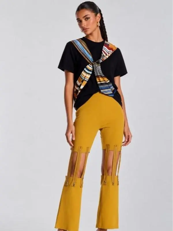 Women's Womenswear Mini Scarf Blouse - Stylish Casual Top for Daily Wear