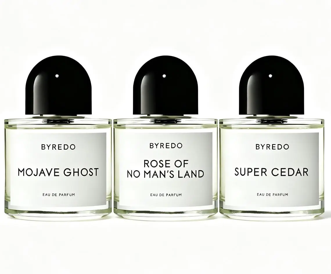 Byredo 3 Pcs Perfume Gift Set, Rose Of No Man's Land, Super Cedar, Mojave Ghost, Long Lasting Unisex Woody Fragrance EDP Spray