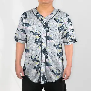 Toothless Dragon Baseball Jersey, Cute Night Fury Pattern Shirt, Fantasy Dragon Button Up Jersey, Family Trip Outfit Gifts
