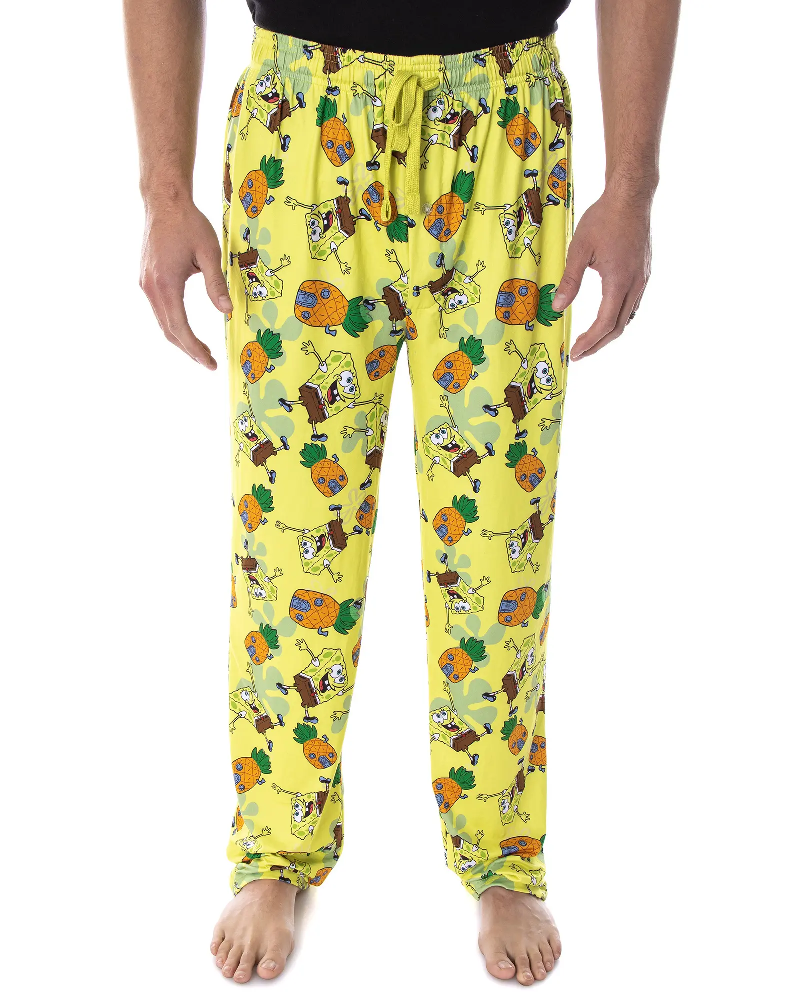 SpongeBob SquarePants Men's Pineapple House Adult Loungewear Sleep Pajama Pants