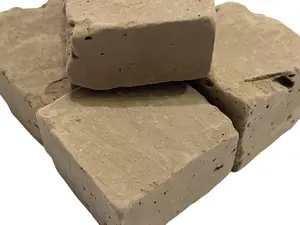 Premium Natural Yellow Brown Kaolin Clay Chunks - Edible & Cosmetic Grade, Mildly Sticky Clay Rocks for Garden Soil Planting Media & Home Improvement 4 oz（113g）