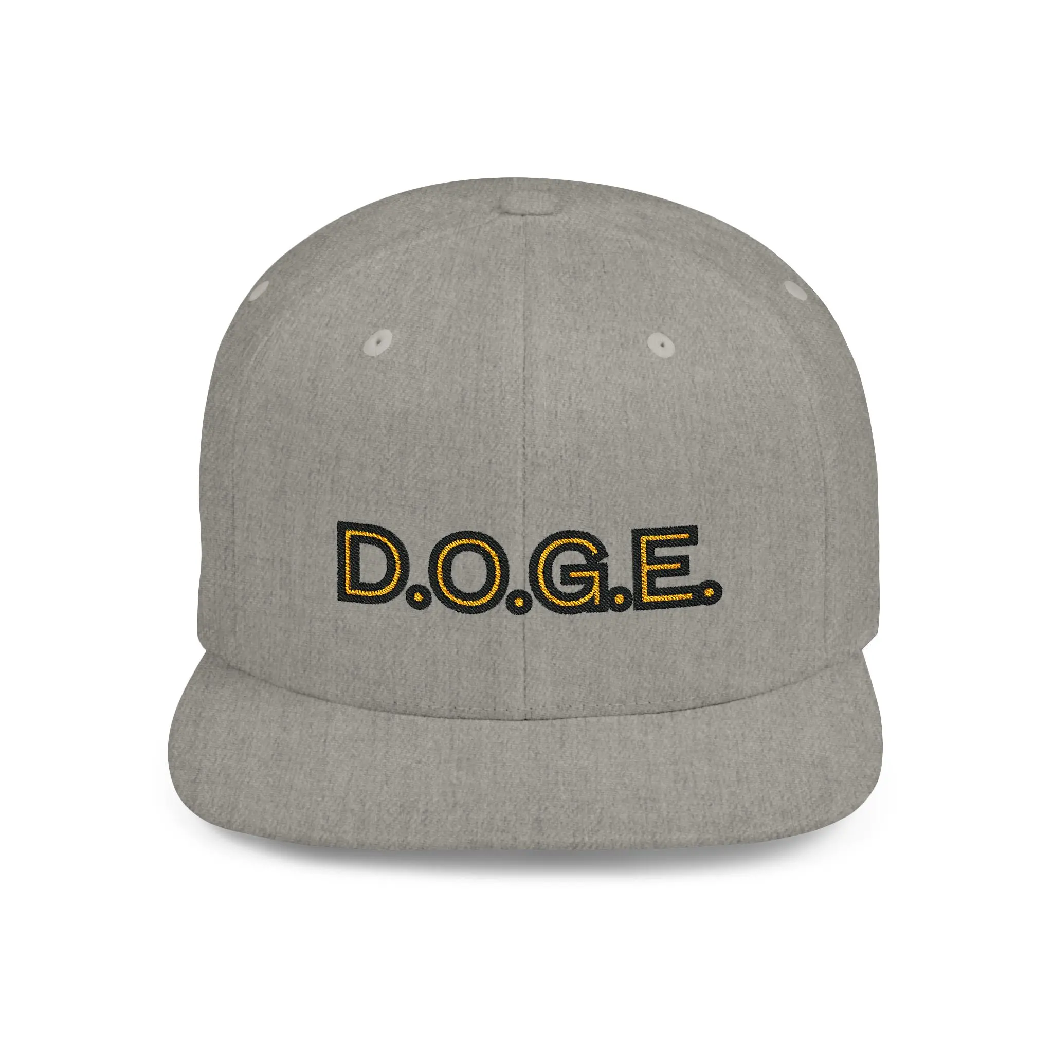 D.O.G.E DOGE ELON/VIVEK Flat Bill Snapback by FULFILL ENGINE
