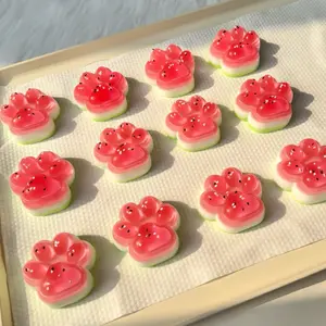 [Classic Squish Texture] taba squishy Seeded Watermelon Paw , Fidgets Toy for Stress Relief & Fun – Perfect for Party, Birthday, Holiday & Christmas Gifts – Silicone Material [90g]