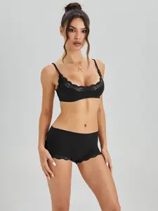 Lace Lingerie Set for Women, Sexy French Style Bra and Panty, Comfortable Home Wear, Elegant Underwear Collection, Bra Sets