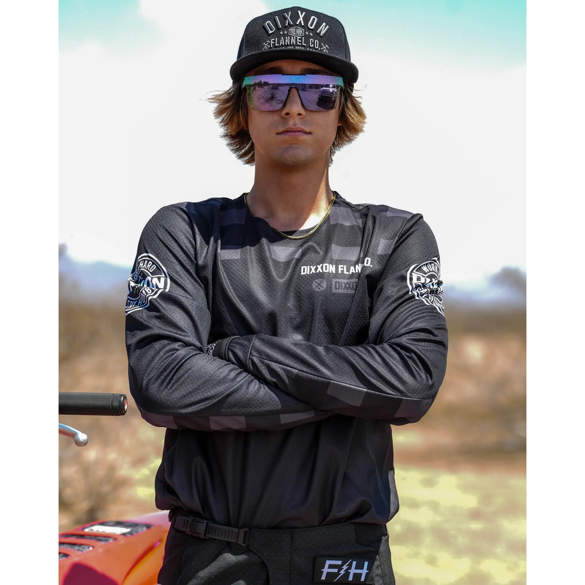 Icon Offroad / MX Jersey - Black & Gray Icon Offroad / MX Jersey - Black & Gray
