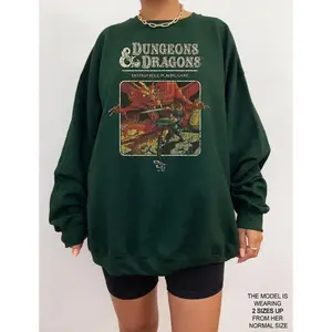 Vintage Dunge0ns & Dragons Sweatshirt, DnD shirt, Dungeon Master shirt, Dungen Drag0n 1974 Graphic Shirt Gift
