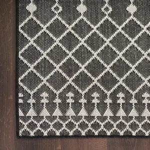 Black 6' x 9' Area Rug - Easy Clean, Non Shedding, Bed Room, Living Room, Dining Room, Kitchen (6' x 9')