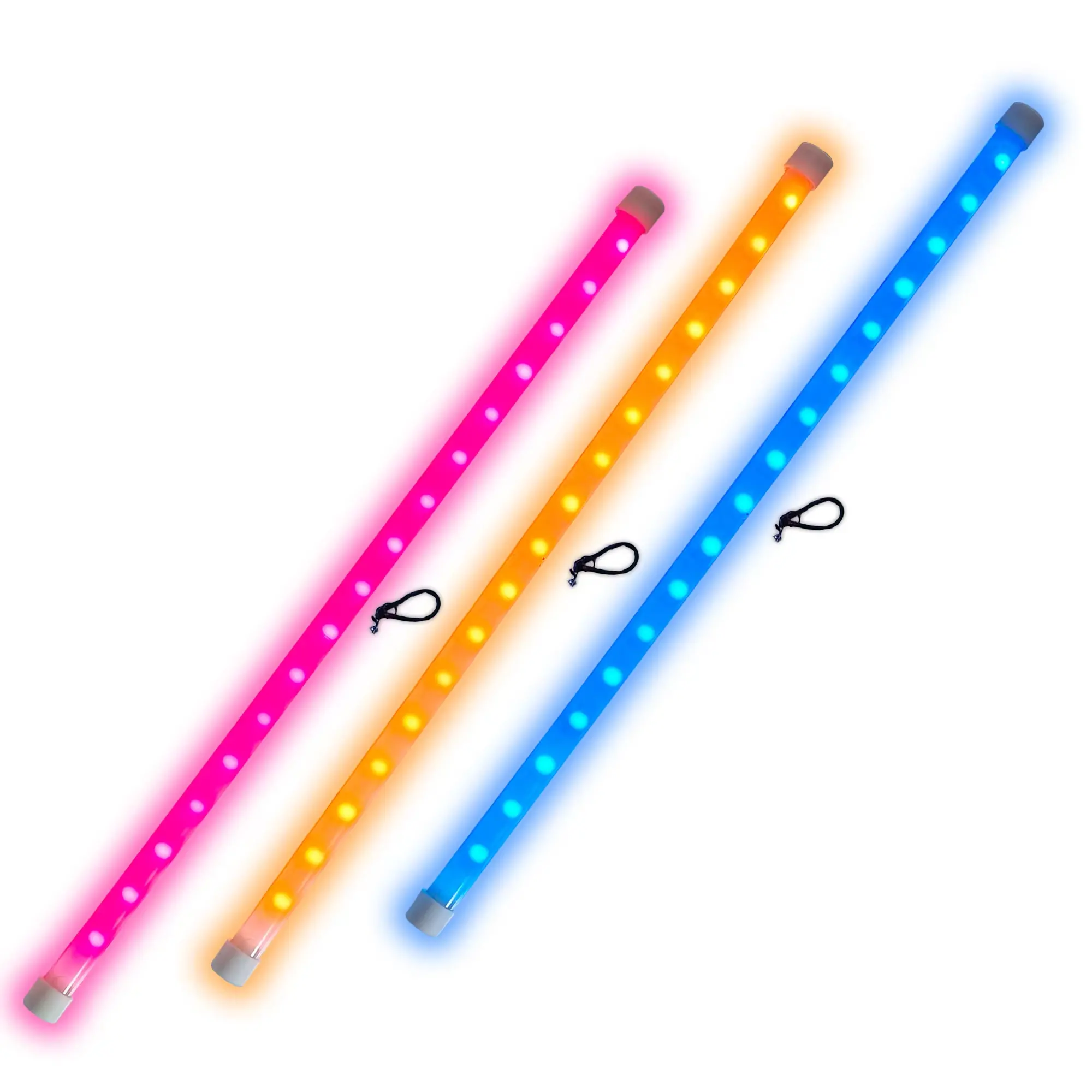 Rechargeable High-Brightness LED Levi Wand, Colorful Lighting Stick with Thermoplastic PU Build, 3.7V Included Batteries for Juggling Flow Art, Stage Shows, 12+ Years Old, Lights & Decoration Use