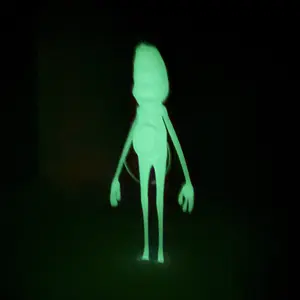 Realistic Marcus the Worm Unique Glow in the Dark Keychain 3-1/2 Inches Tall PLA Material for Nighttime Fun and Stylish Accessory