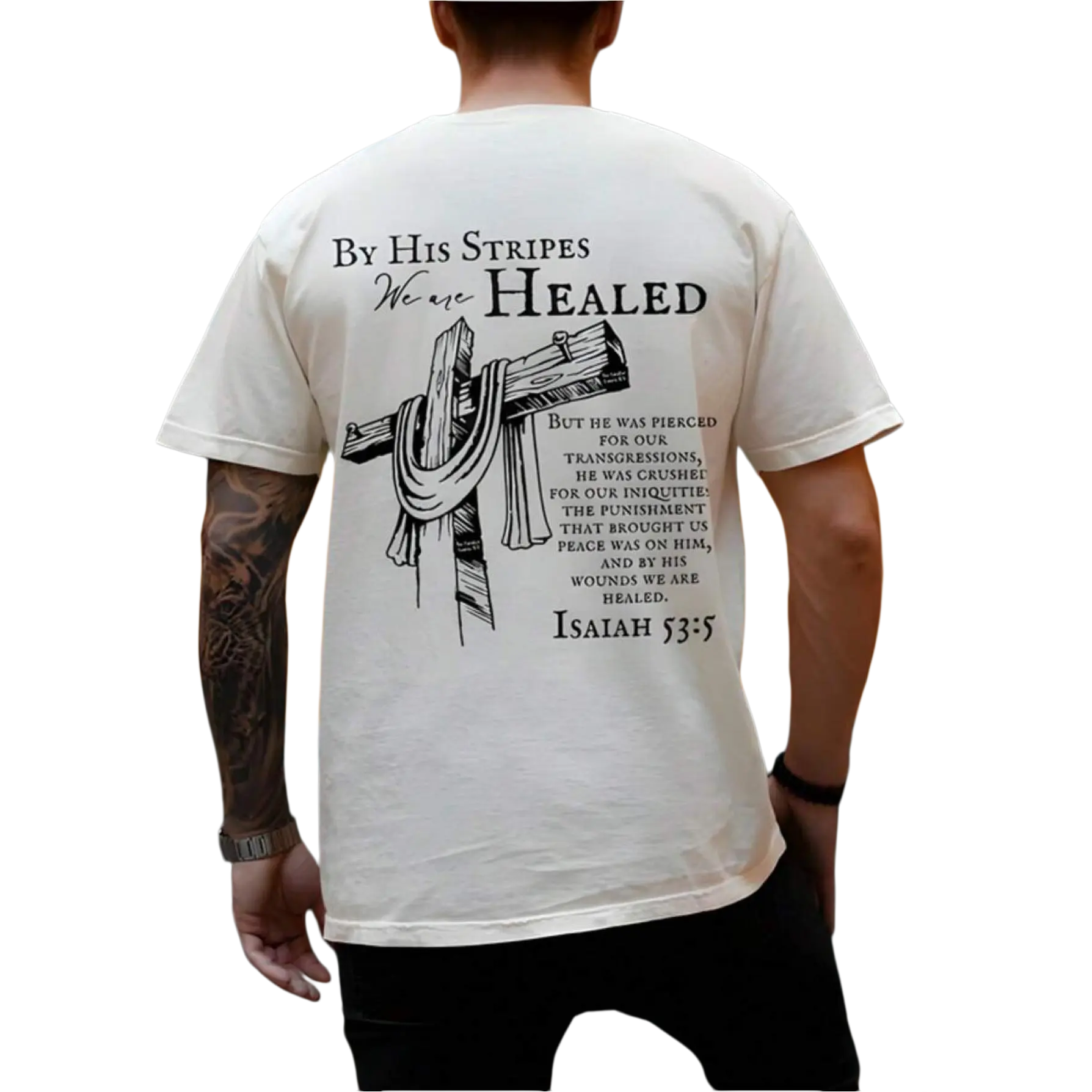 Cotton Men's T-Shirts, Religious Gifts, Christian Clothing T-Shirts, Men's T-Shirts, Religious Holiday Tops, Scripture T-Shirts, Easter Sunday Shirts, Casual Men's T-Shirts