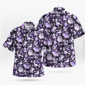 2026 Hot Hawaiian Sets PKM [FREESHIP] Fresh Summer – Youthful – Bold with the Cosmic PKM Hawaiian Shirt – Purple Galaxy Vibes
