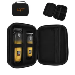 LQT professional travel case suitable for hair clippers/hair tools storage box, hair clipper accessories sorting bag, men's shaver care set, Travel Organizer Bag, Durable Pouch