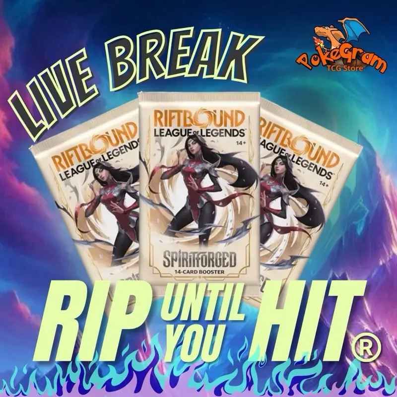 RTYH Riftbound: League of Legends Spiritforged Rip Until You Hit - Booster Packs