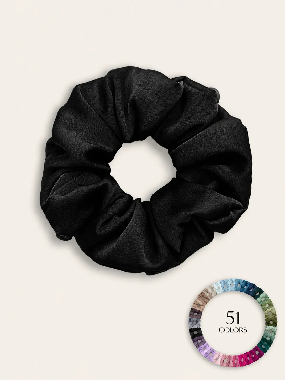 Azazie Bridesmaid Stretch Satin Oversize Scrunchies Matching Color Gentle Hair Bridal Bridesmaid Wedding Stretch Satin Scrunchies