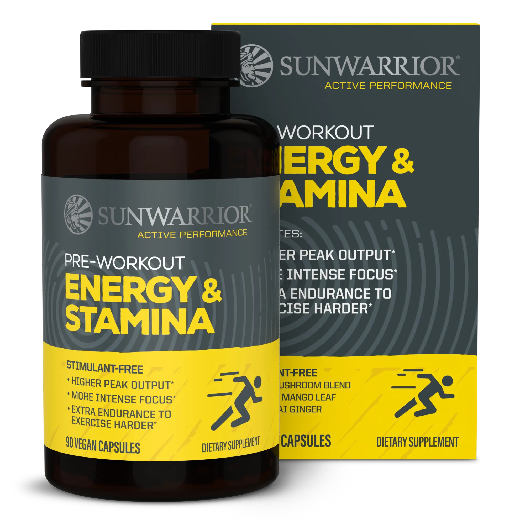 Sunwarrior Active Capsules Energy and Stamina Capsules 90 count