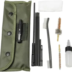 Portable Maintenance Cleaning Kit Set, Olive Bag Included, Suitable for 5.56mm/.223/.22 Cal, Essential Cleaning Tools