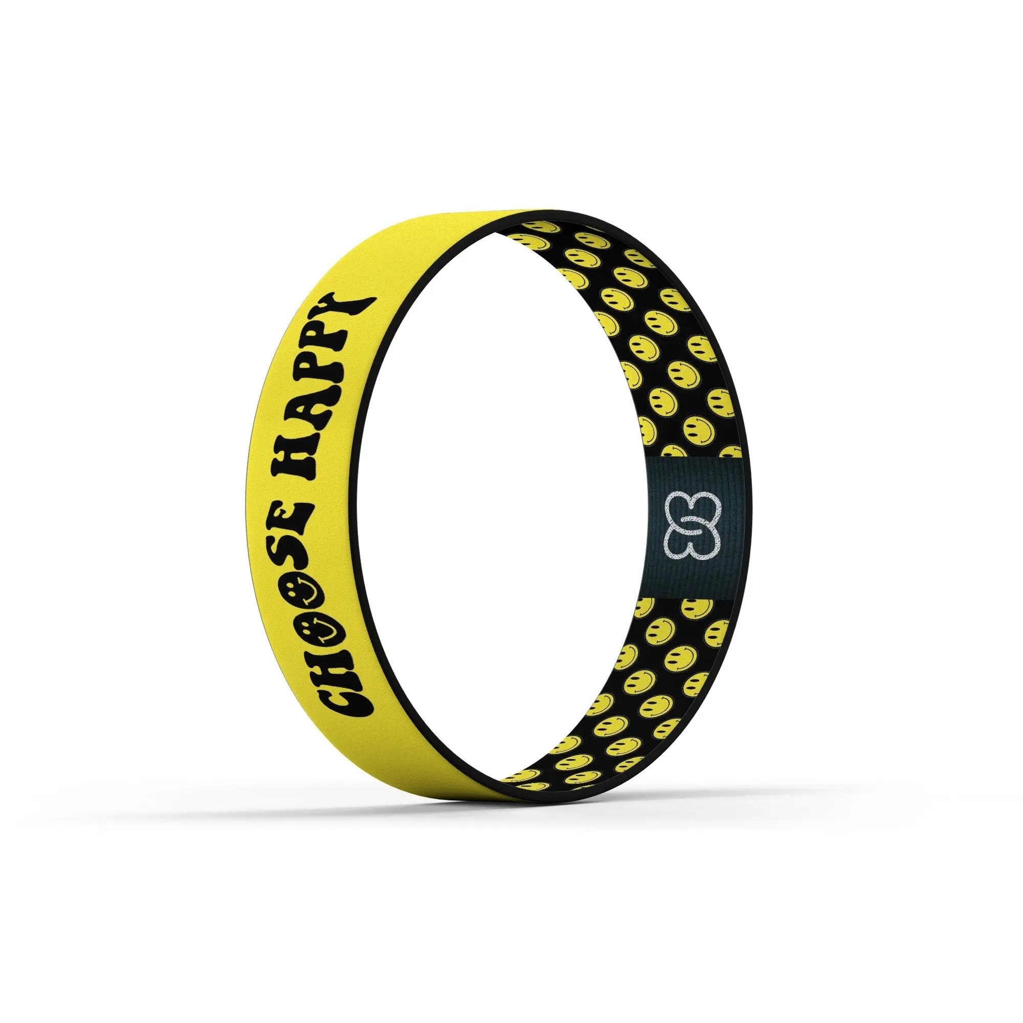 Choose Happy Fabric Motivaltional Wristband