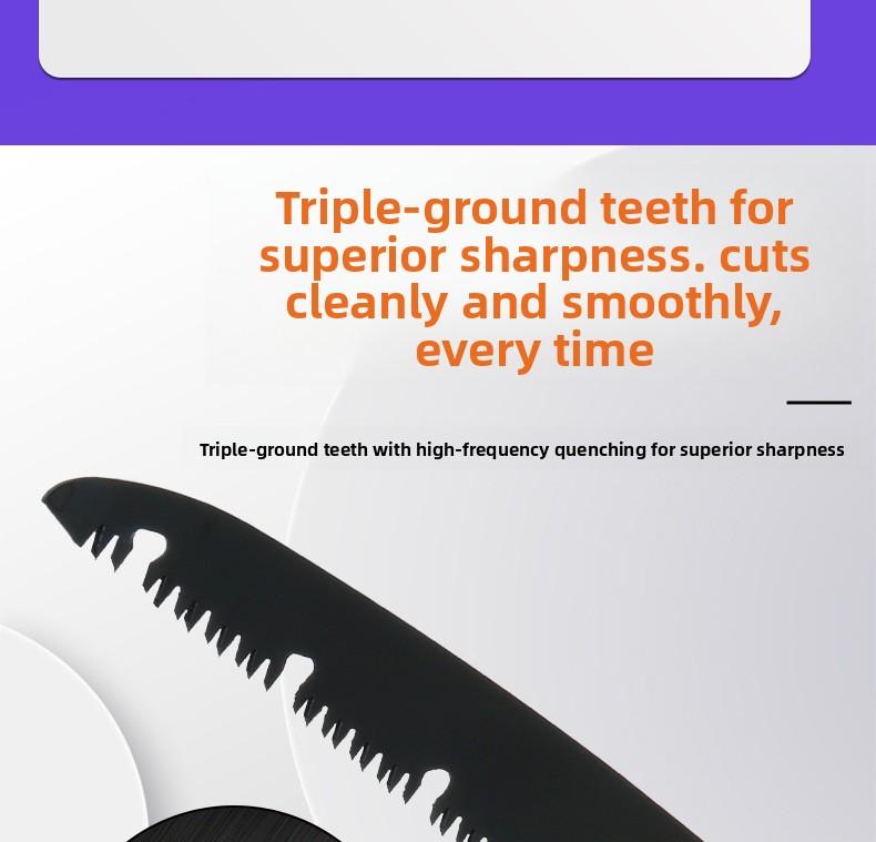 Hand Saw for Tree, 300mm Folding Saw, High-Manganese Steel Teeth for Smooth and Precise Cuts, Portable Camping Saw for Camping, Gardening & Carpentry Hand Saw for Tree, 300mm Folding Saw, High-Manganese Steel Teeth for Smooth and Precise Cuts, Portable Camping Saw for Camping, Gardening & Carpentry