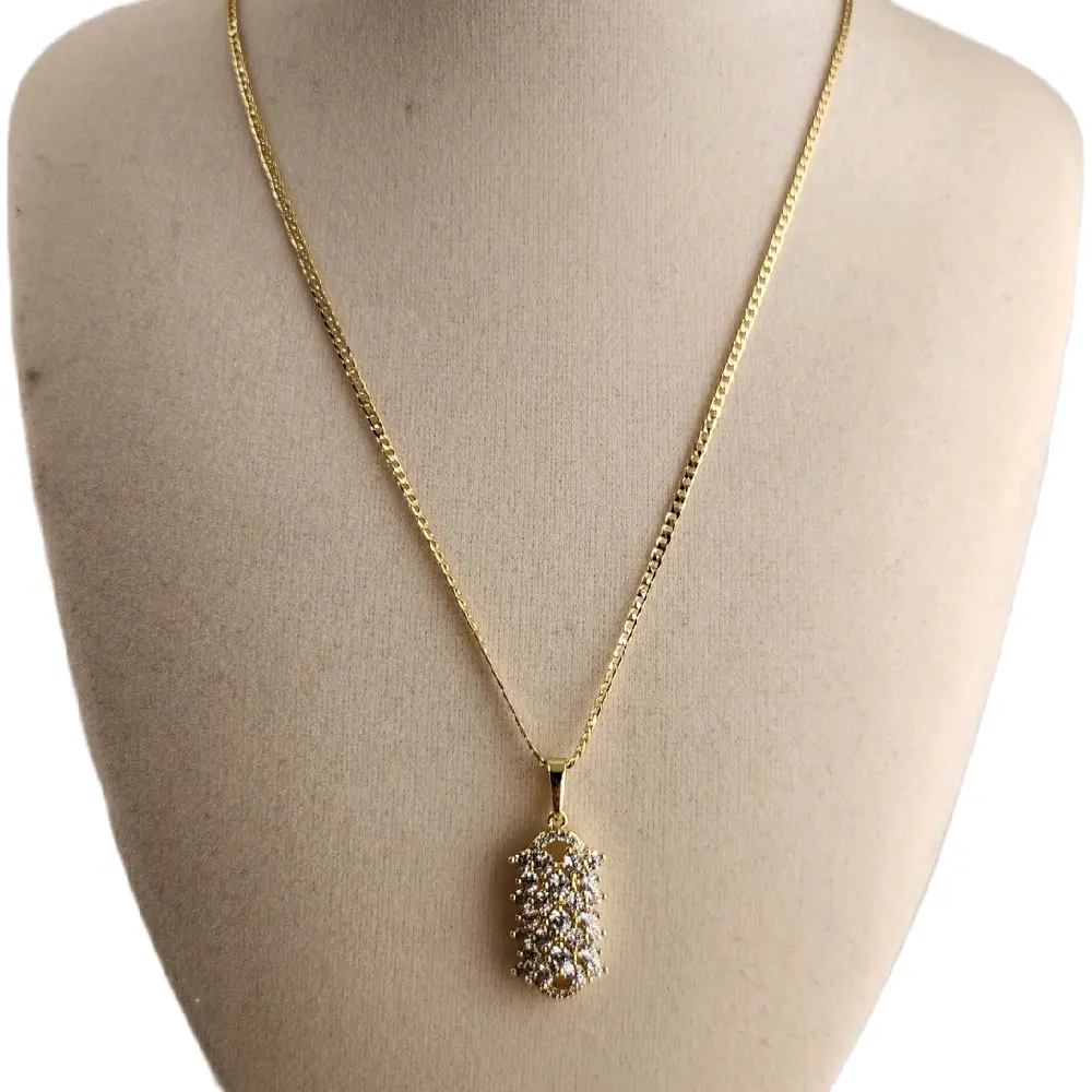139 - Dyamonds pendant with chain