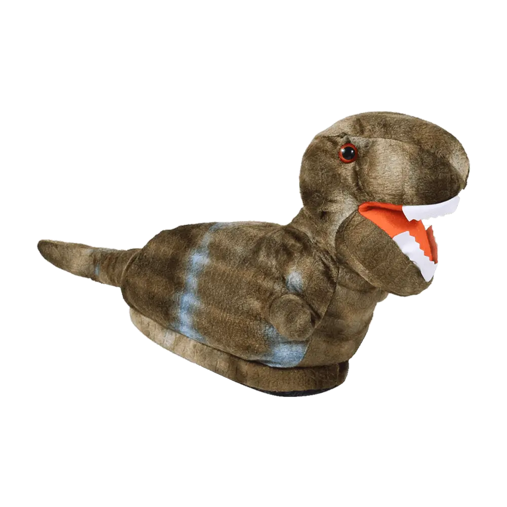 T-Rex Slippers - Plush Animal Slippers with Charming T-Rex Design, Ultimate Comfort, Non-Slip Sole, Perfect Gift for Dinosaur Lovers, Indoors